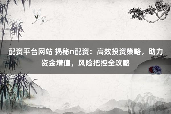 配资平台网站 揭秘n配资：高效投资策略，助力资金增值，风险把控全攻略