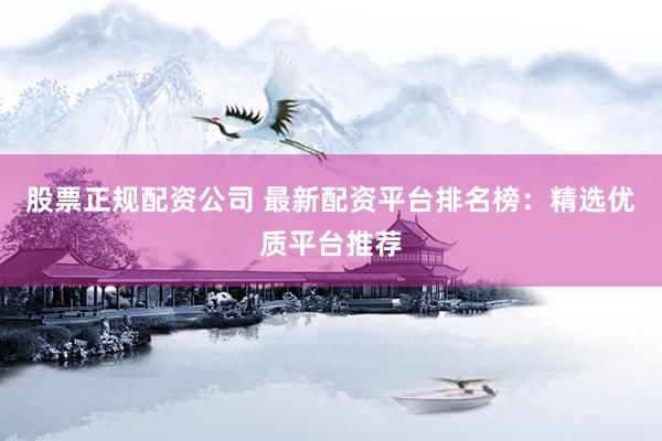 股票正规配资公司 最新配资平台排名榜：精选优质平台推荐